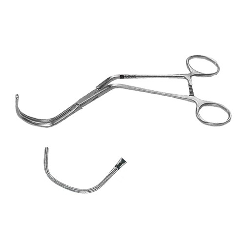Kay Aortic Anastomosis Clamp, Jaw 4.5 Cm Wide, 3.2 Cm Deep, Debakey Teeth, 8" (20.0 Cm)